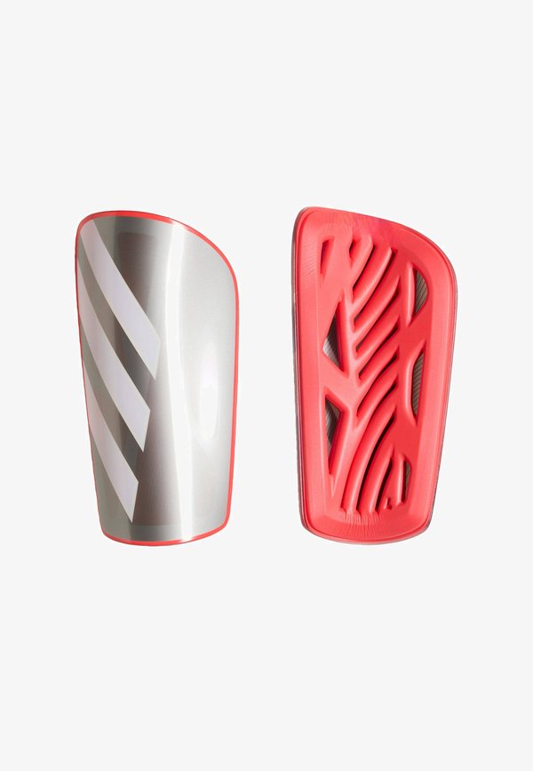 adidas Performance TIRO SG LGE  UNISEX - Shin pads - iron met./lucid red/white/zero met.