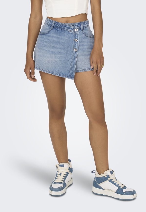 ONLY ONLLESLY Mini - Skort - light blue denim