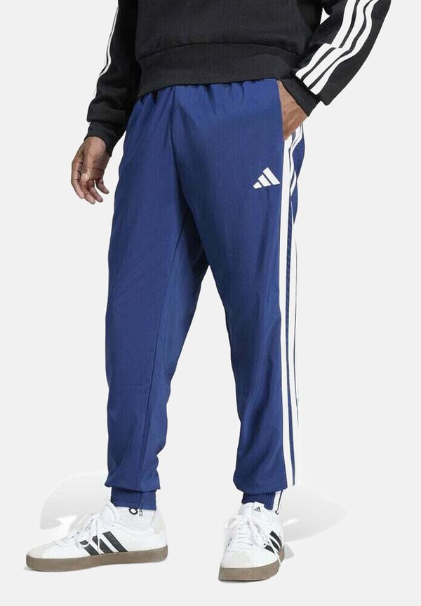 adidas Performance TRAININGS 3 STRIPES - Tracksuit bottoms - dark blue white