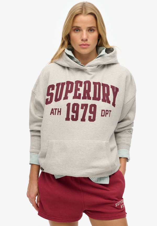 Superdry & Co ATHLETIC ESSENTIALS - Hoodie - glacier grey marl