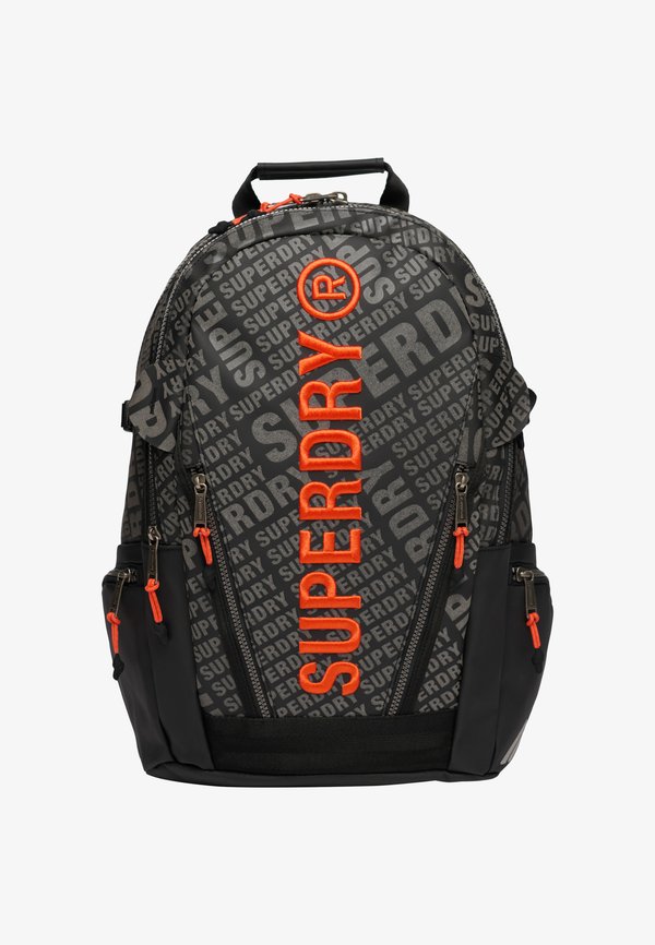 Superdry & Co TARP ALL OVER PRINT - Rucksack - black aop reflective