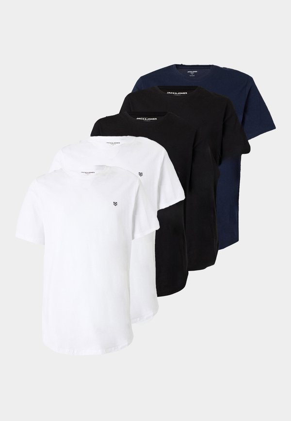Jack & Jones JPRBLABRODY TEE CREW NECK 5 PACK - Basic T-shirt - white