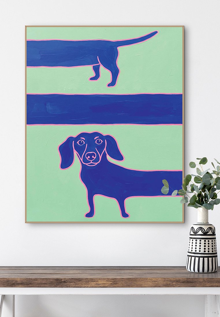 Orange Wallz LONG DACHSHUND