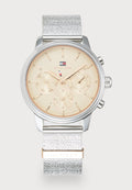Tommy Hilfiger BLAKE UNISEX - Watch - silver-coloured/beige