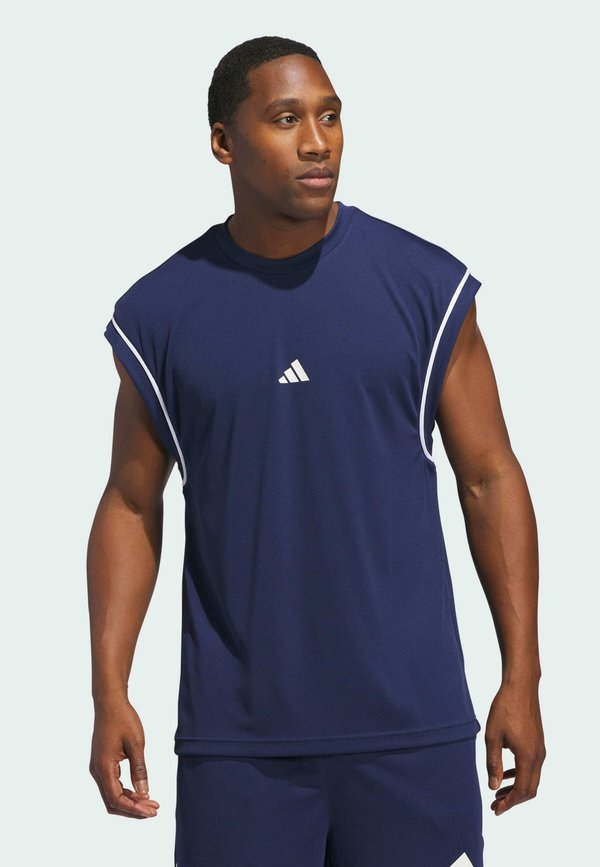 adidas Performance BOS TANK - Sports T-shirt - team navy blue