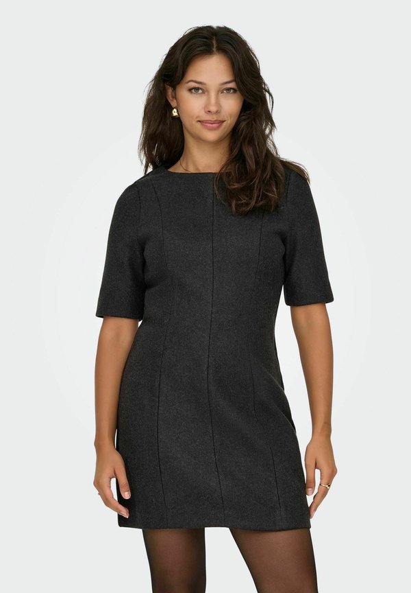 ONLY ONLMAIKA Short - Shift dress - dark grey melange