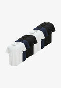 Jack & Jones 10ER PACK - Basic T-shirt - weiß blau schwarz
