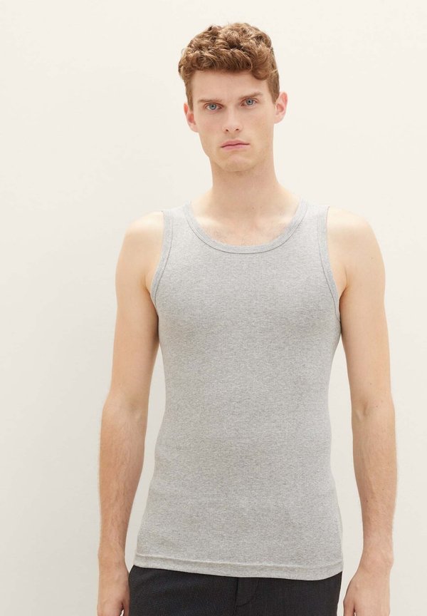 TOM TAILOR 2-PACK - Undershirt - grey/medium/melange