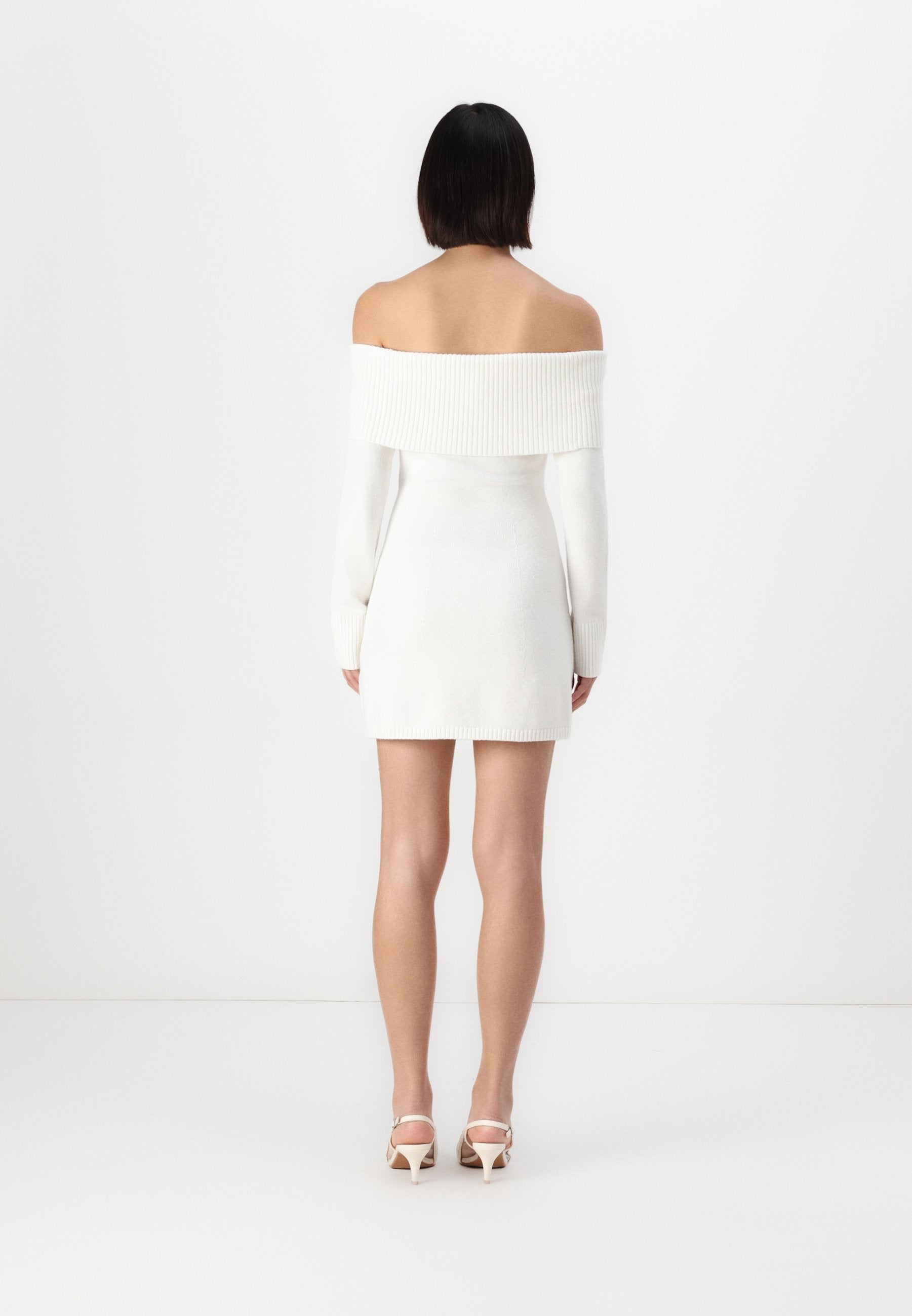 Hollister Co. Off-the-Shoulder Skater Sweater Dress