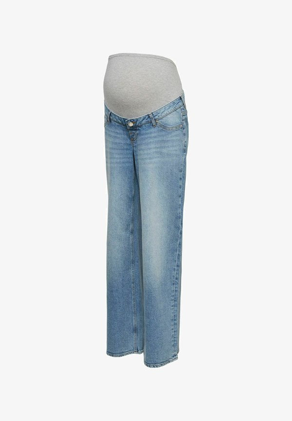 Vero Moda Wide-leg maternity Wide Leg Fit - Straight leg jeans - light blue denim