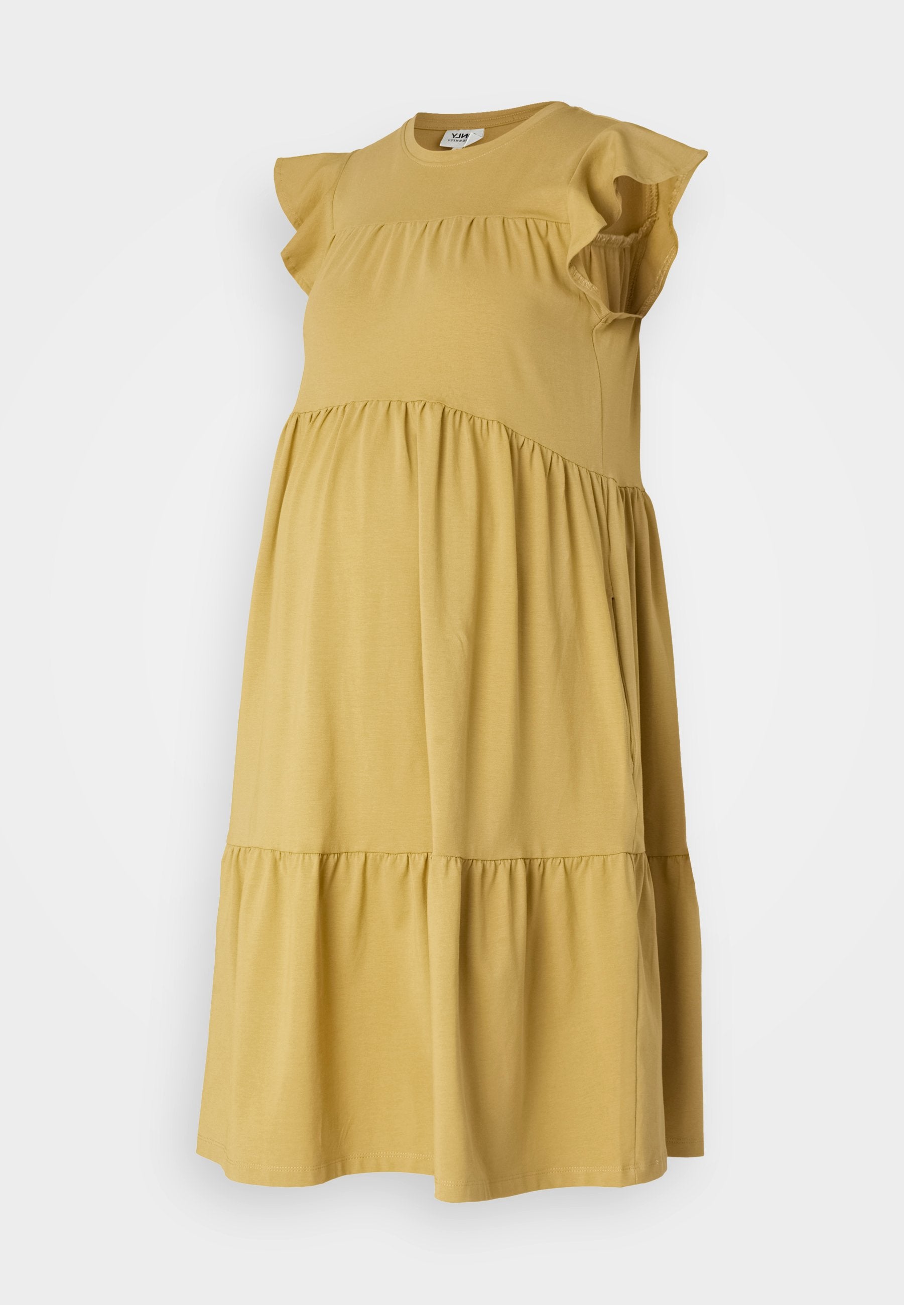 ONLY MATERNITY OLMEVELYN LIFE CAP SLEEVES FRILL DRESS