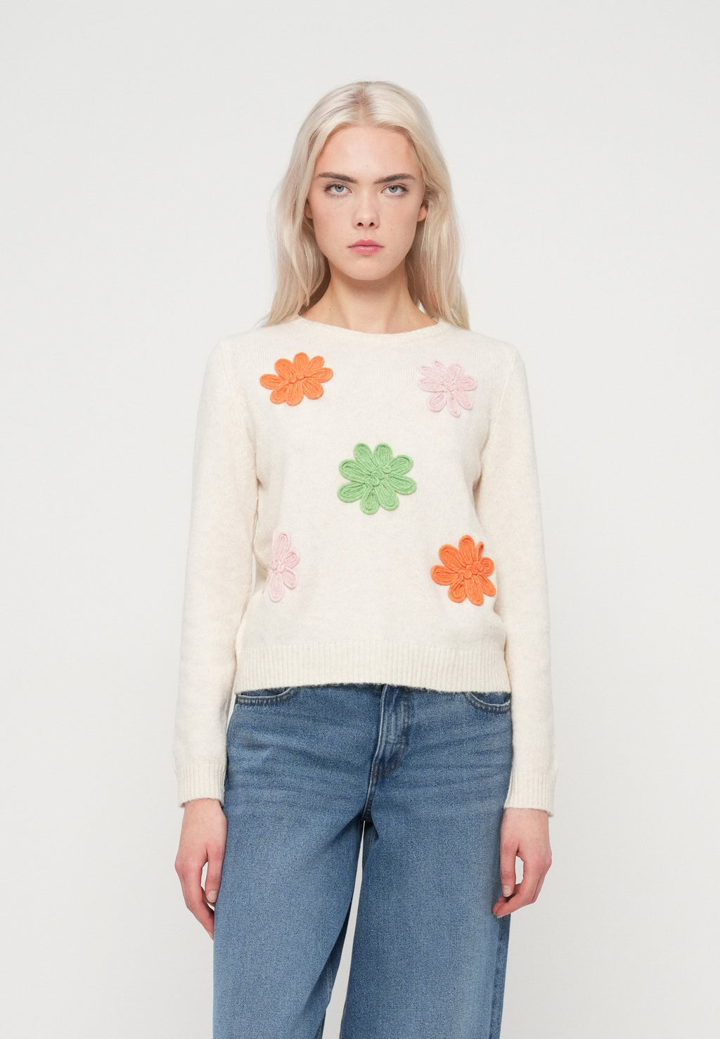 ONLY ONLLOTUS LIFE O NECK FLOWER