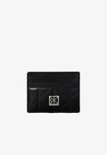 Calvin Klein CALVIN KLEIN QUILTED RFID EMBLEM LOGO CARDHOLDER - Business card holder - black