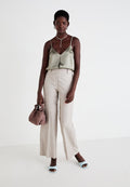 Selected spaghetti strap V-neck