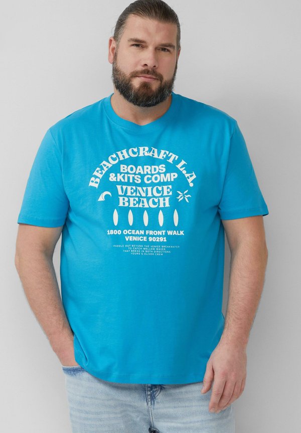 s.Oliver Print T-shirt - pastelltürkis