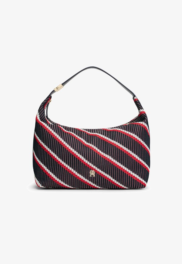 Tommy Hilfiger SIGNATURE HOBO - Handbag - rwb mix