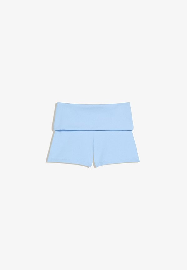 Bershka SHORTS - Leggings - Trousers - light blue