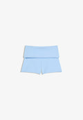 Bershka SHORTS - Leggings - Trousers - light blue