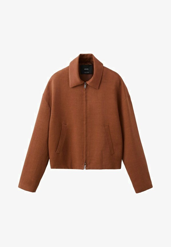 Mango Faux leather jacket - orange