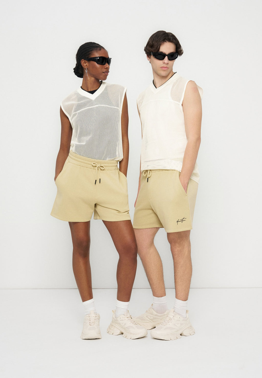 YOURTURN OVERSIZED FIT MESH TANK