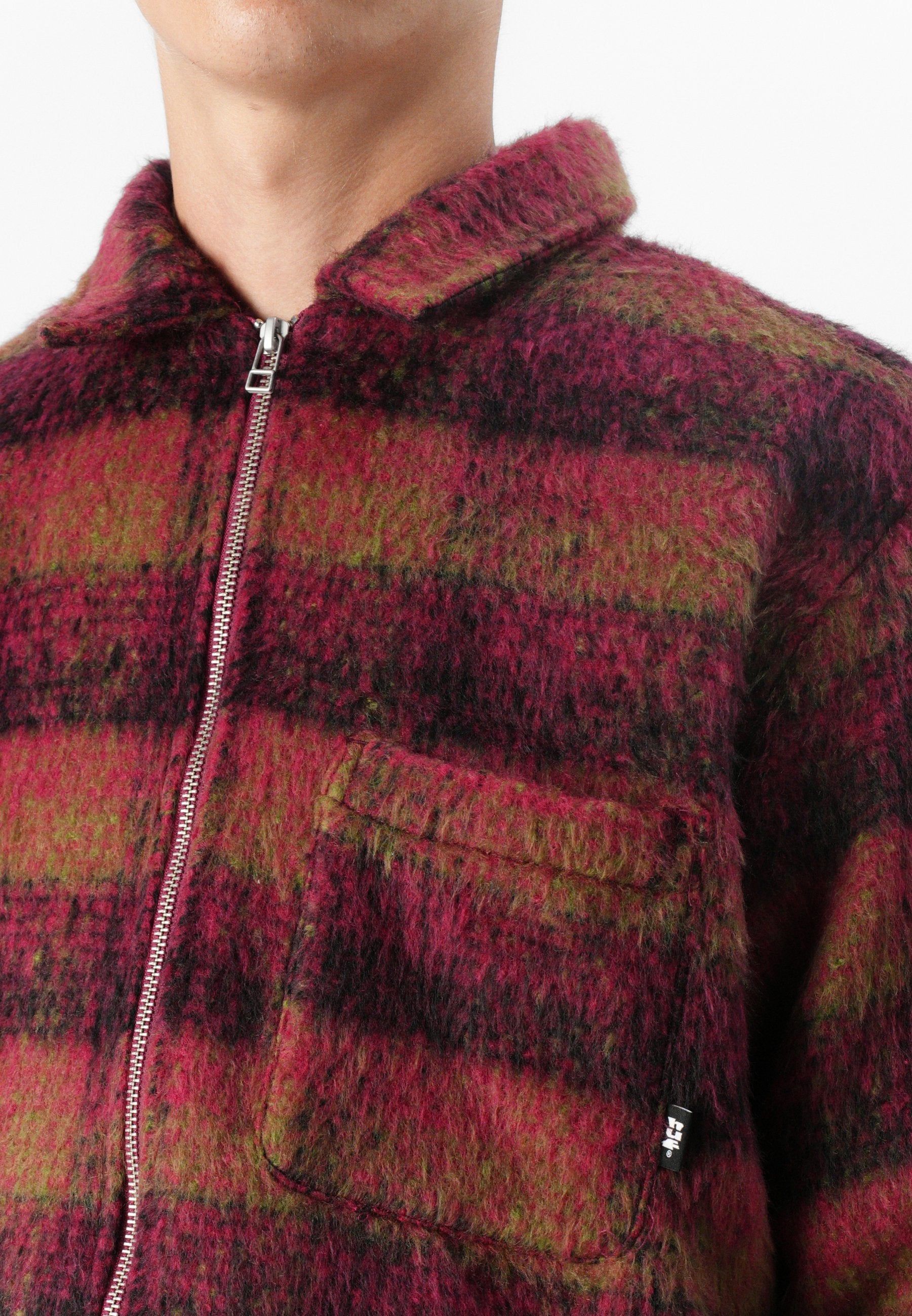 HUF MEGABLAST PLAID JACKET UNISEX