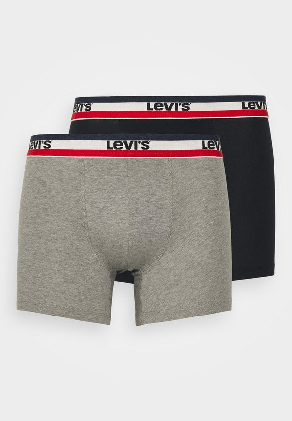 Levi's® MEN LOGO 2 PACK - Boxer briefs - middle grey melange