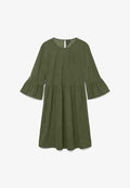 Vero Moda Curve VMCVILJA Corduroy Short - Day dress - olive night
