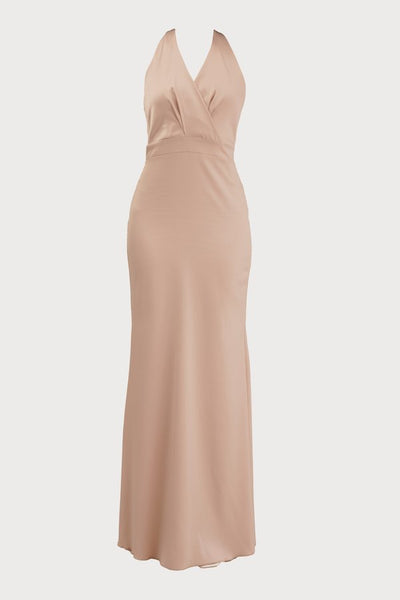 WAL G TALL JASMIN HALTER NECK MAXI
