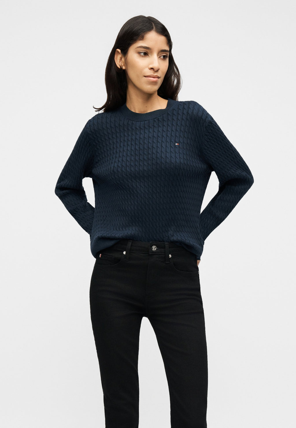 COMO MID RISE SKINNY BLACK JEANS Media 5