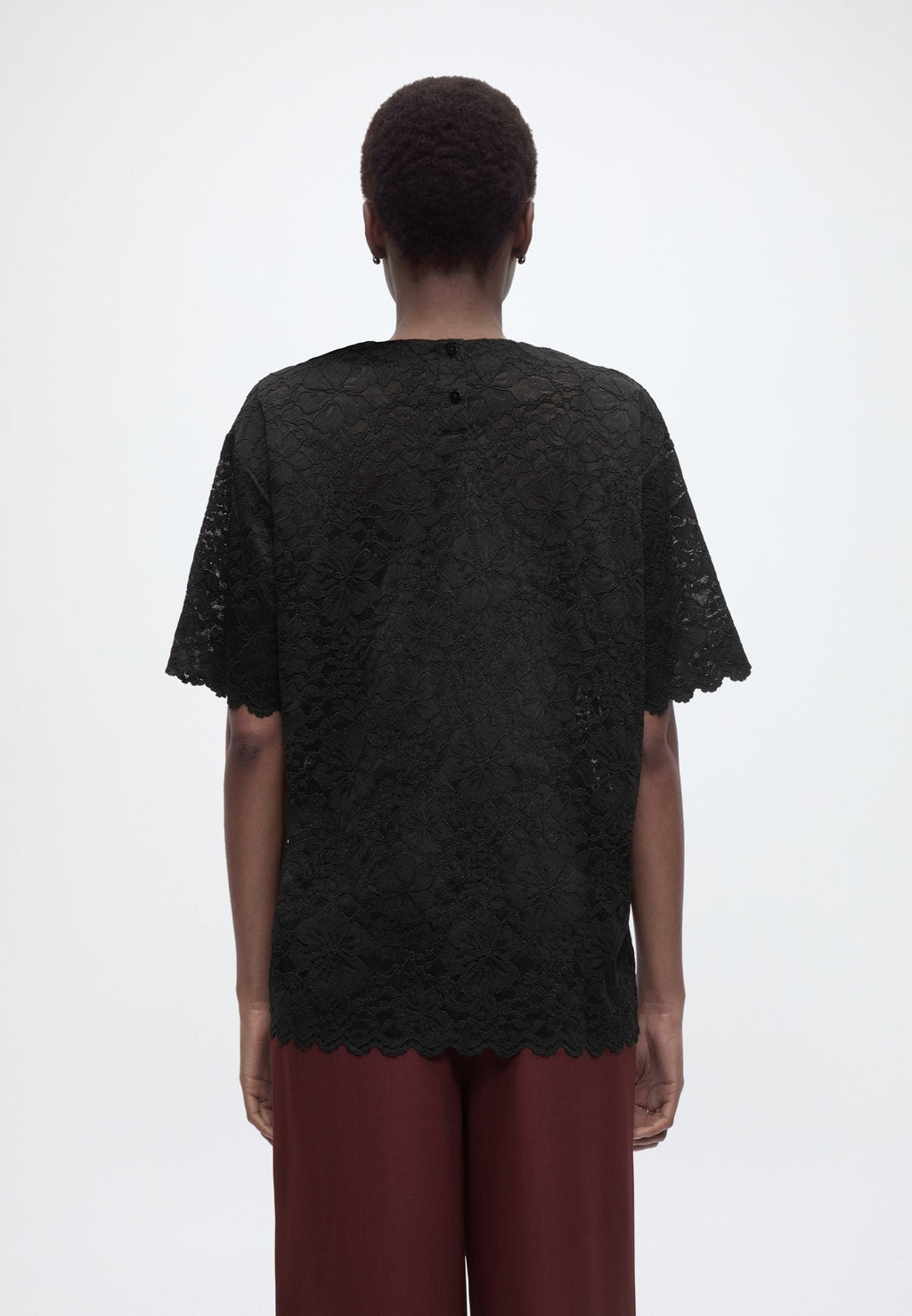 Rosemunde RWFIONA SS OVERSIZE LACE T-SHIRT