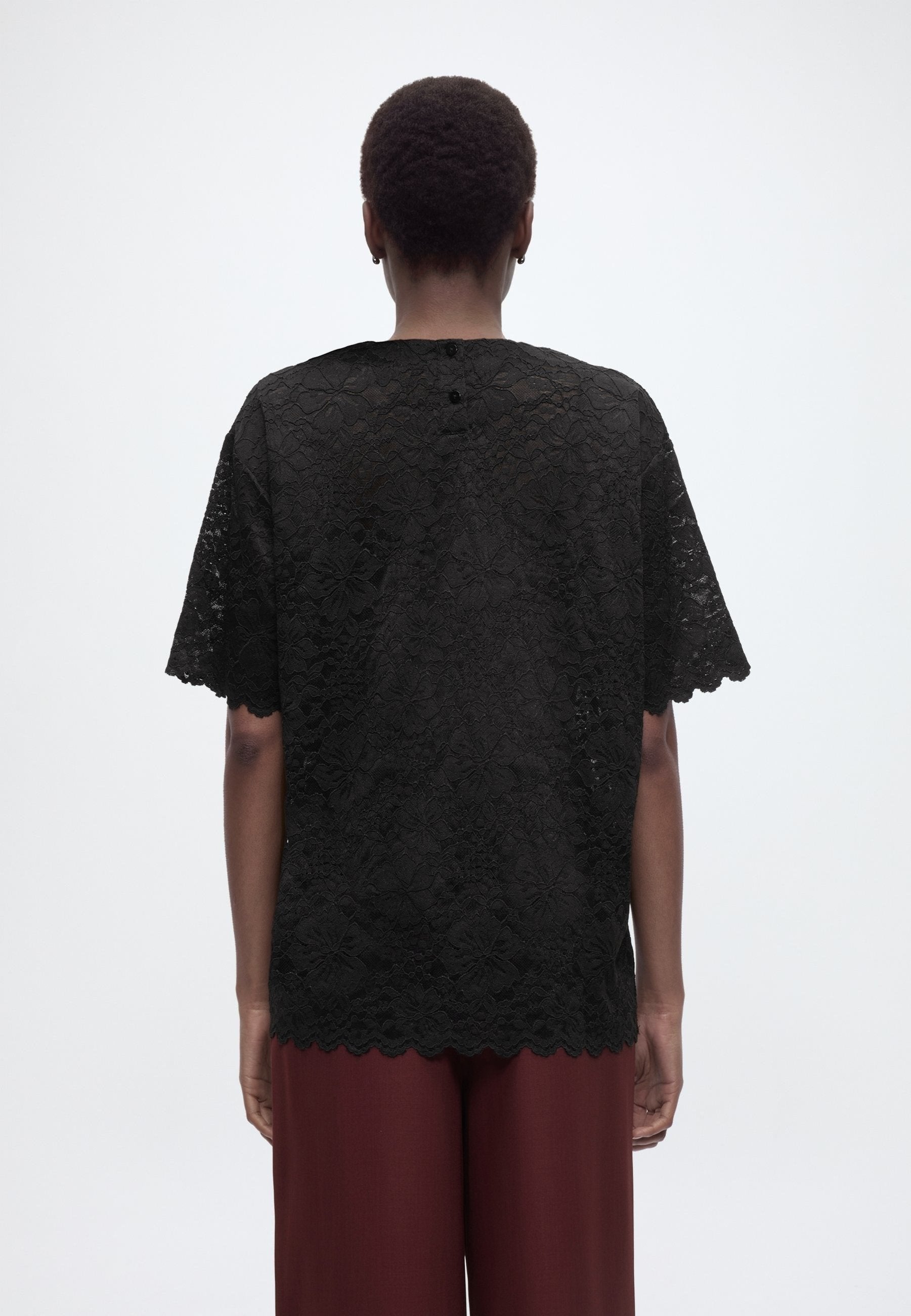 Rosemunde RWFIONA SS OVERSIZE LACE T-SHIRT