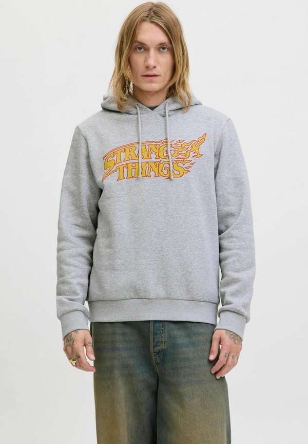 Jack & Jones Stranger Things - Hoodie - light grey melange