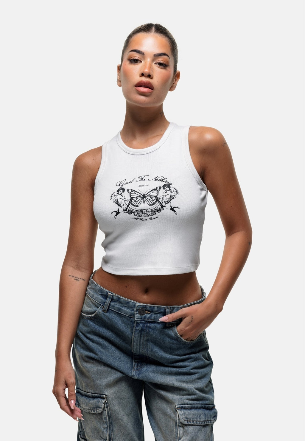 Good For Nothing RENAISSANCE RIBBED VEST TOP