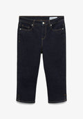 Vero Moda SLIM FIT JEANS VMEYLA MID RISE SLIM FIT JEANS - Denim shorts - dark blue denim