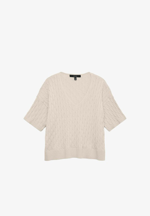 Vero Moda Knitted VMFANTASTIC Knitted - Basic T-shirt - birch