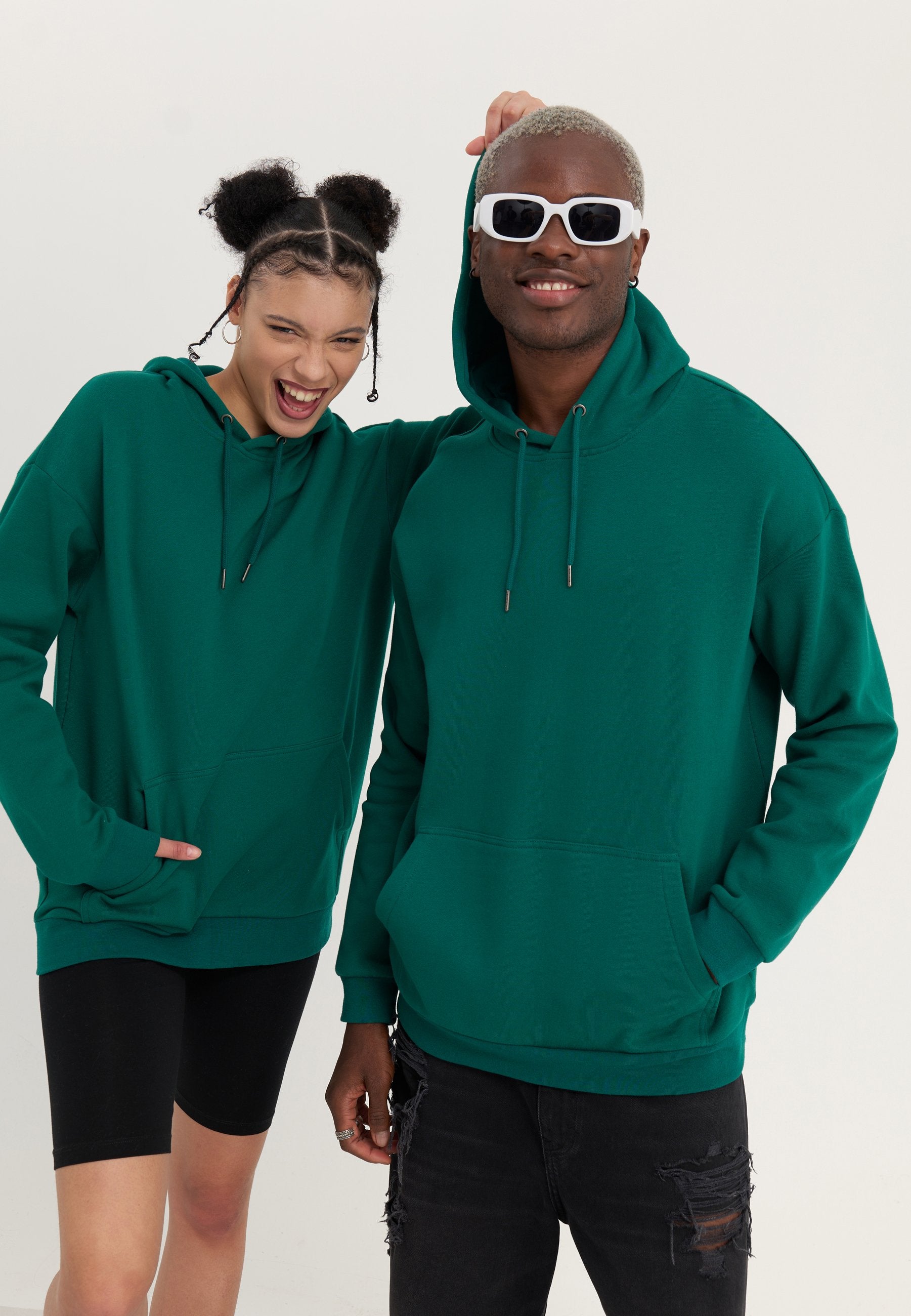 YOURTURN UNISEX 2 PACK RELAXED FIT HOODIE