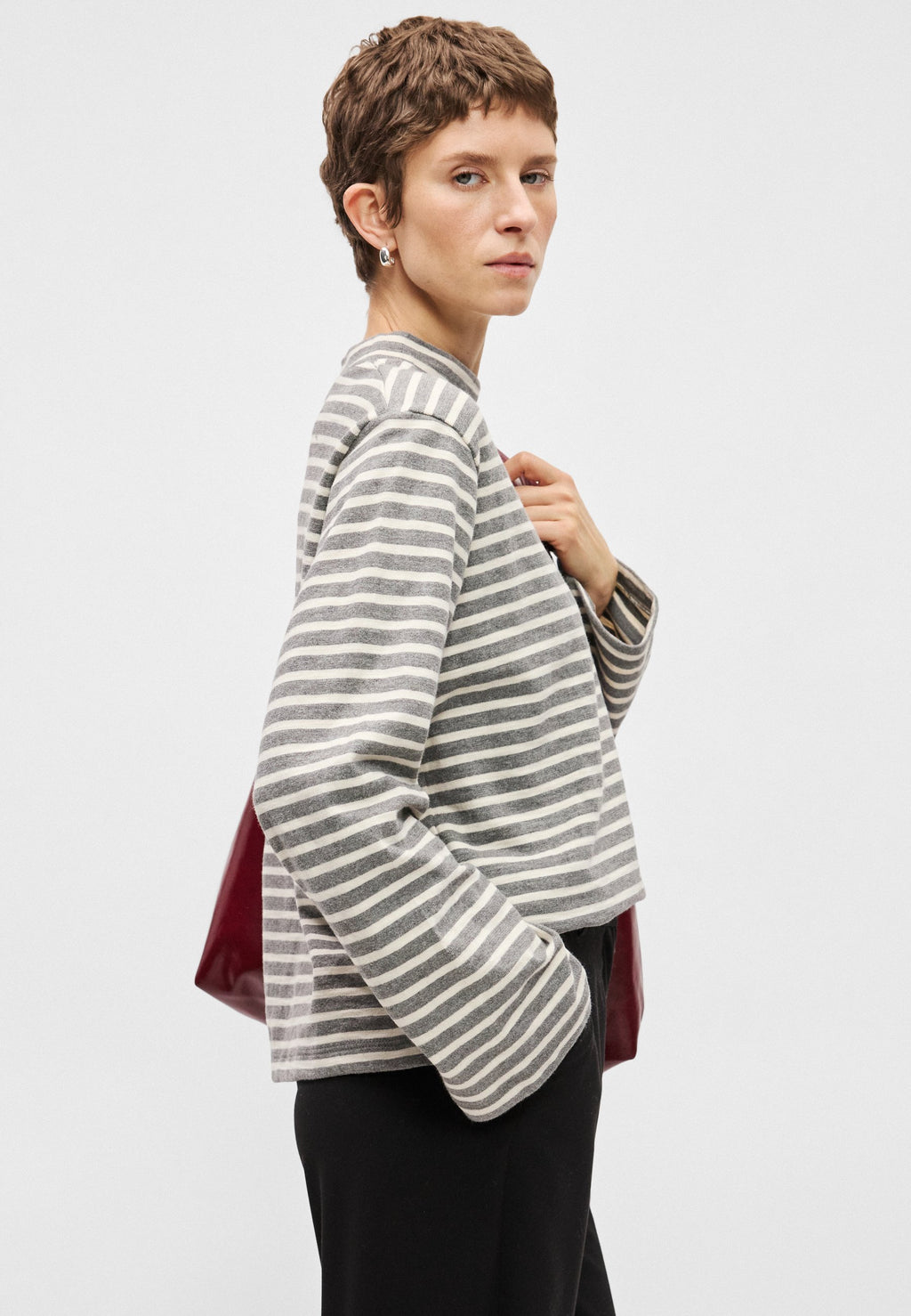 Marc O'Polo LONG SLEEVE STRIPED HIGH NECK