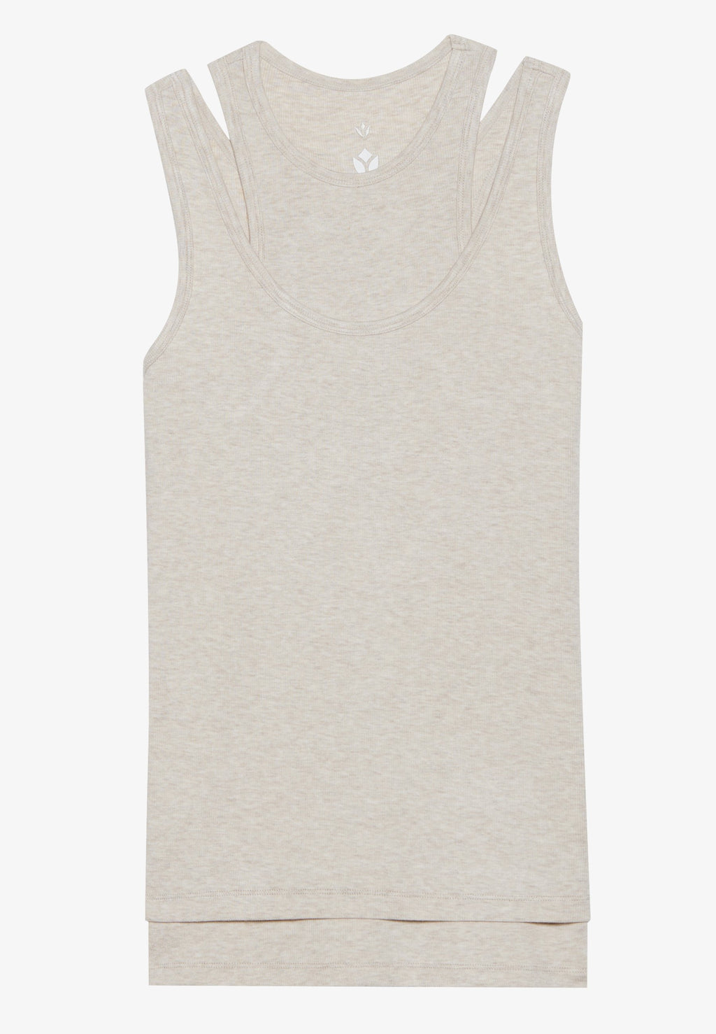 Even&Odd active DOUBLE LAYER FINE RIB SLEEVELESS TOP
