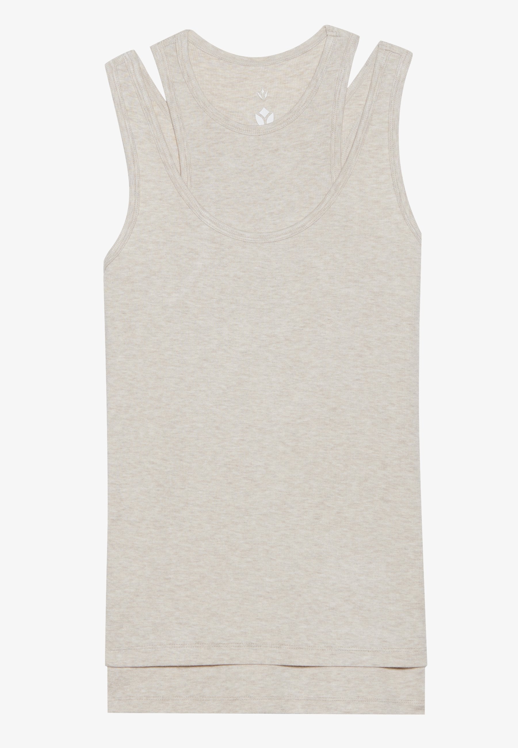 Even&Odd active DOUBLE LAYER FINE RIB SLEEVELESS TOP