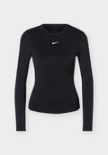 Nike Performance ONE FITTED - Long sleeved top - black/white