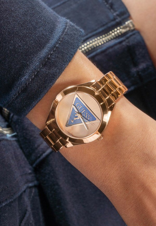 Guess TRI PLAQUE - Watch - rose gold coloured