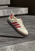 adidas Originals SAMBAE - Trainers - cream white/team victory red/shadow red