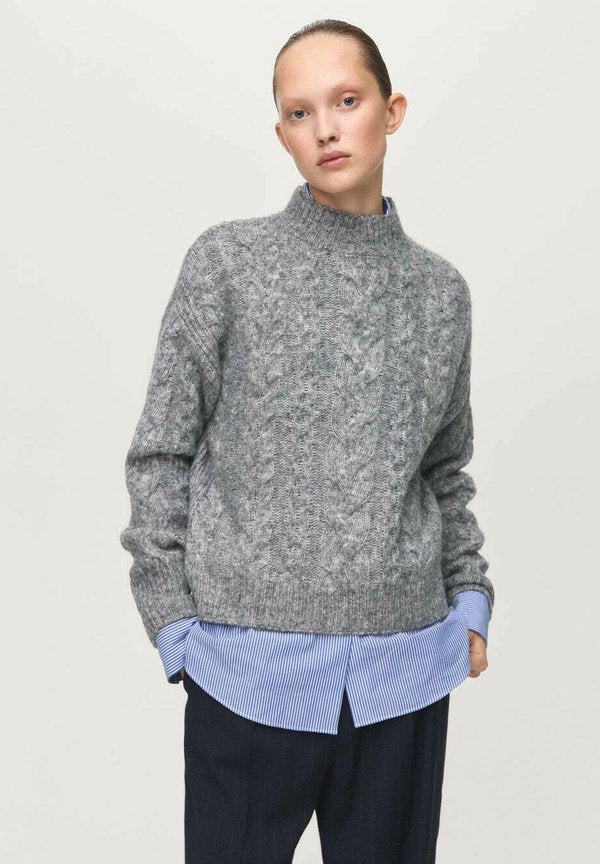 Mango Jumper - mottled grey