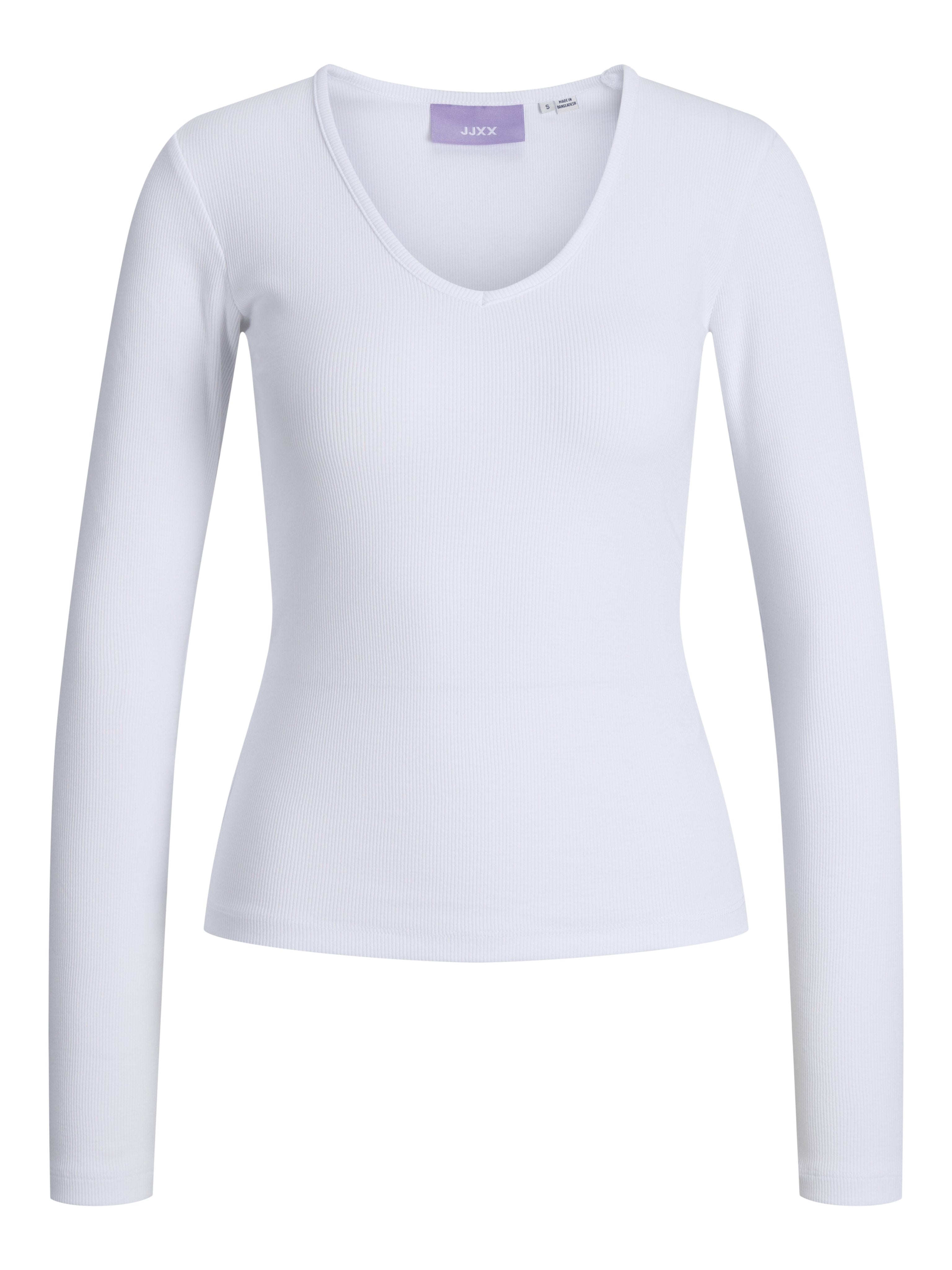 JJXX JXFREYA STR LS V-NECK TOP JRS