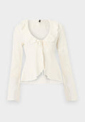 Vero Moda VMHAZEL RUFFLE  - Blouse - snow white
