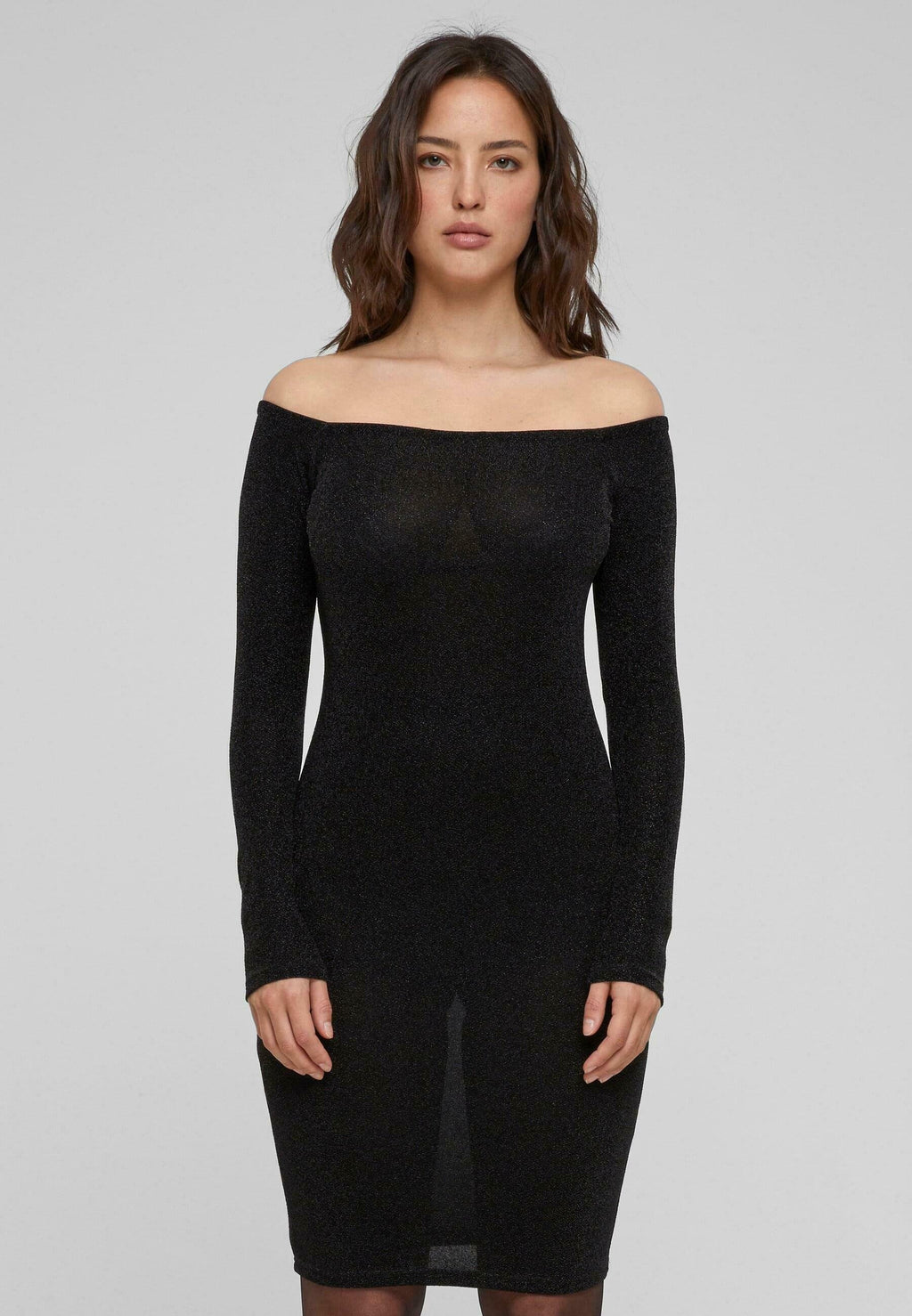 Urban Classics OFF SHOULDER LONGSLEEVE GLITTER