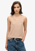 Superdry & Co SCOOP NECK TANK - Top - light taupe