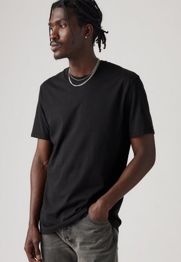 Levi's® CREW NECK 2 PACK - Basic T-shirt - black