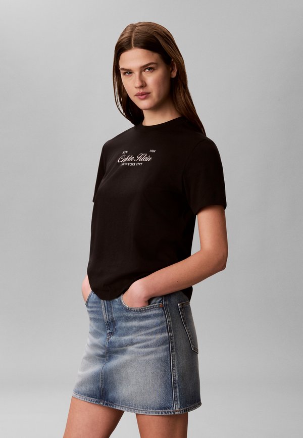 Calvin Klein Jeans CLASSIC SCRIPT TWO TONE TEE