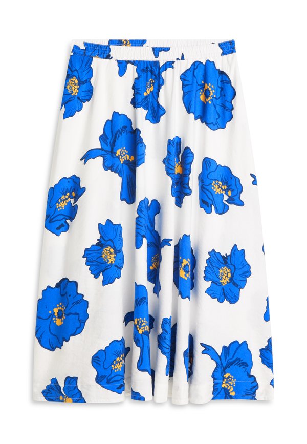 Tommy Hilfiger PLEATED LINEN BLEND MIDI A-LINE SKIRT